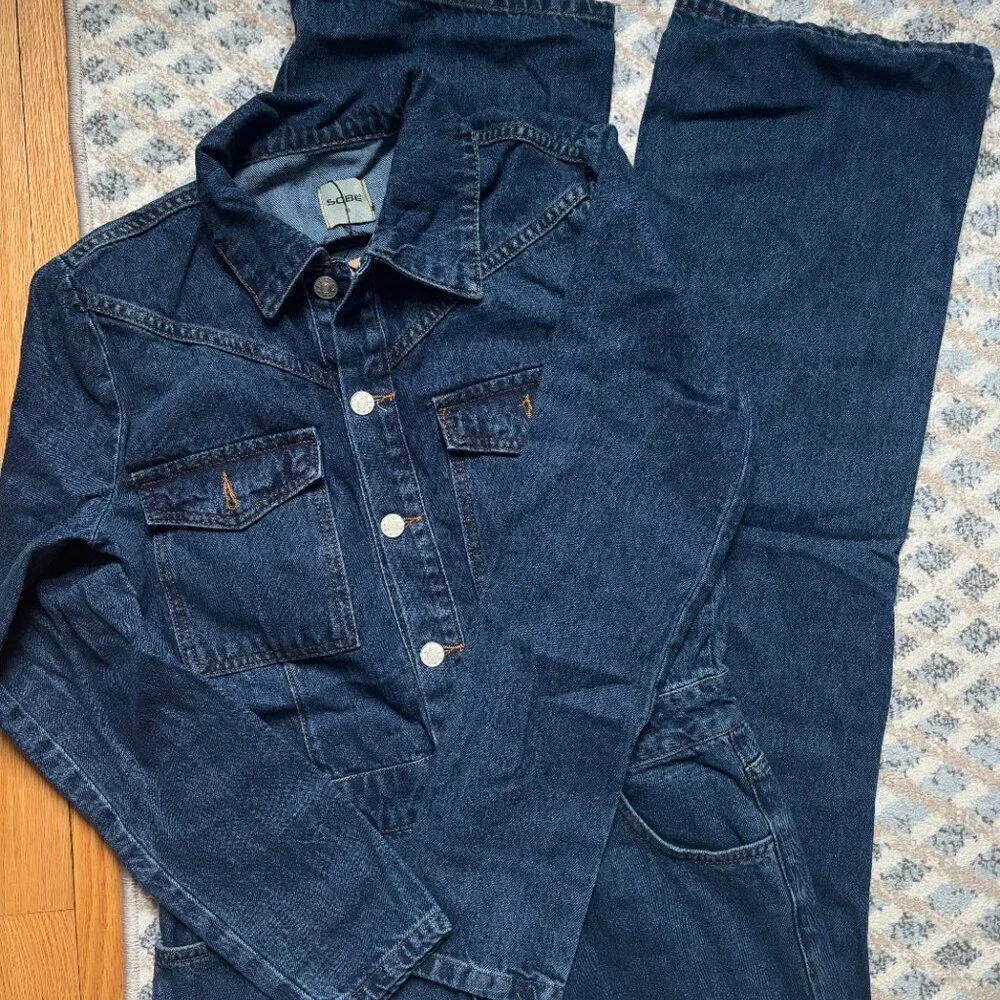 Denim Jumpsuit for women - Picture 3 of 9